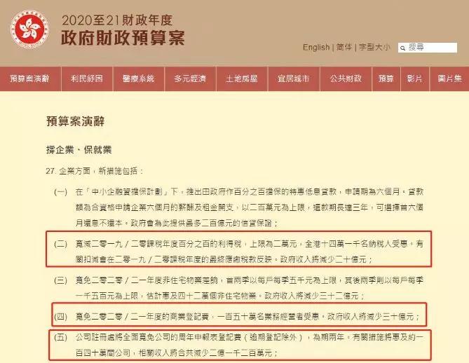 香港政府繼續(xù)寬免商業(yè)登記費，香港公司注冊、公司年審直降2000元 